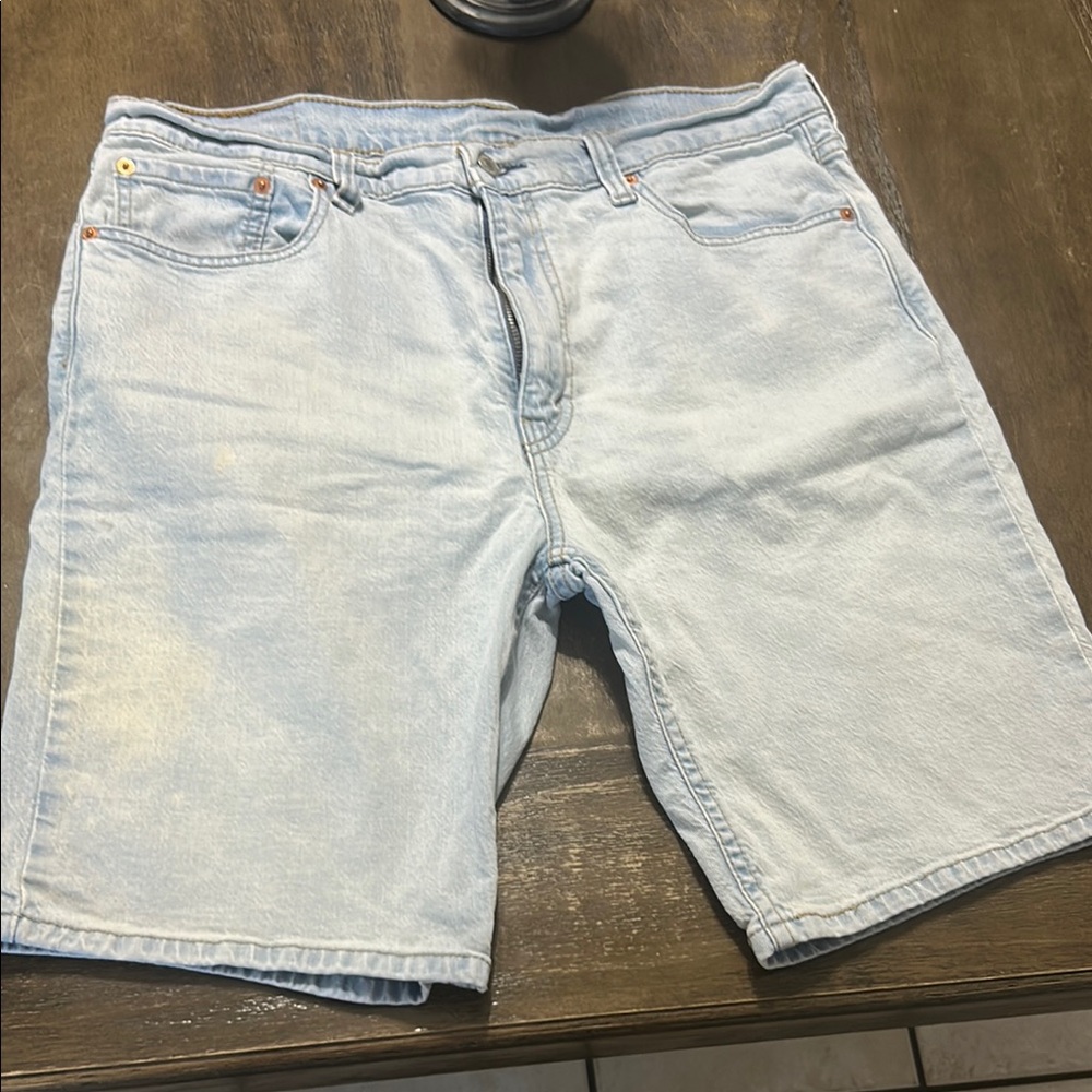 Men's Light Blue Denim Shorts